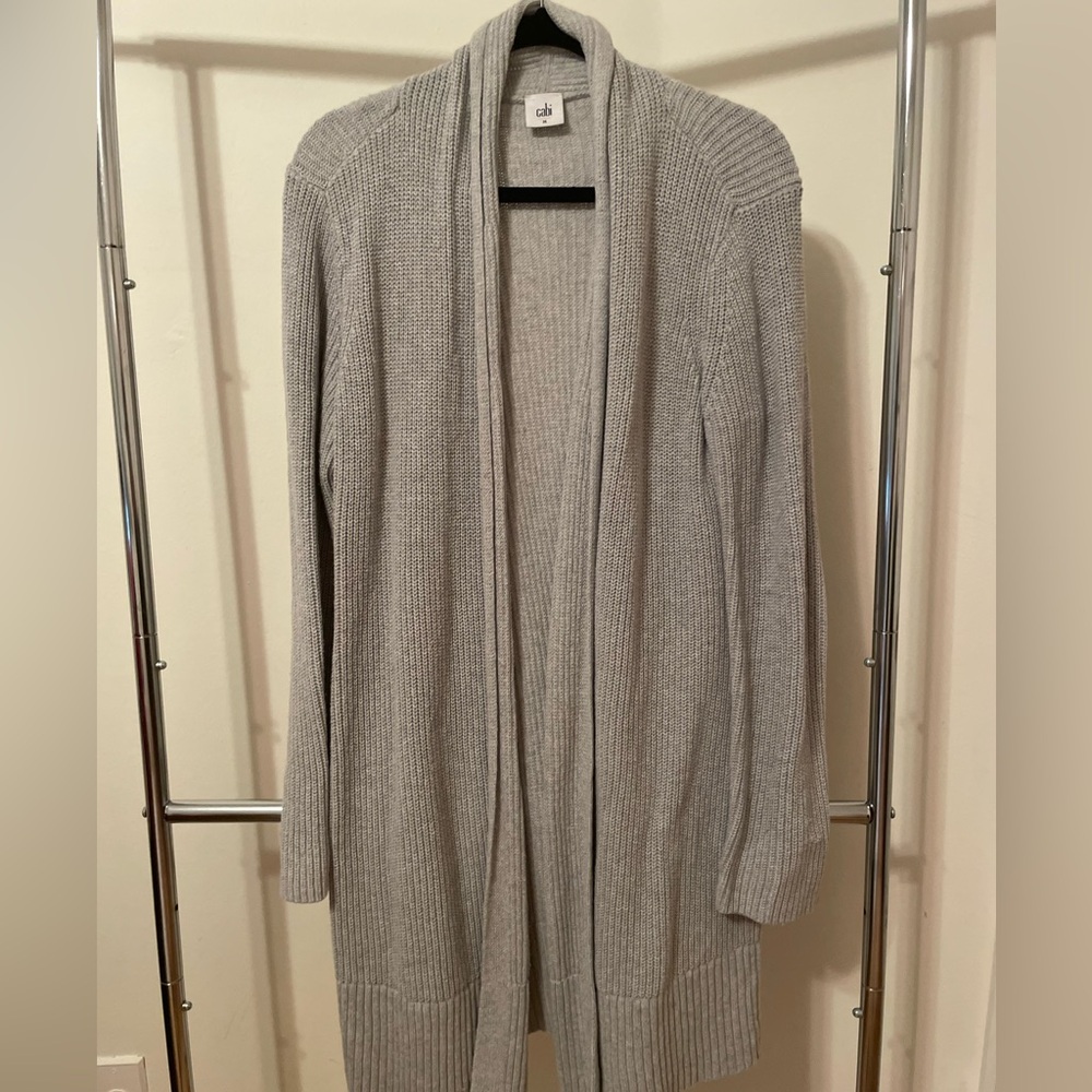 CAbi Gray Cardigan Sweater